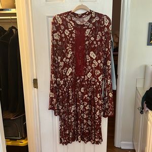 Torrid mid length floral dress